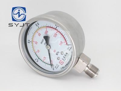 YTF/YTH不銹鋼壓力表